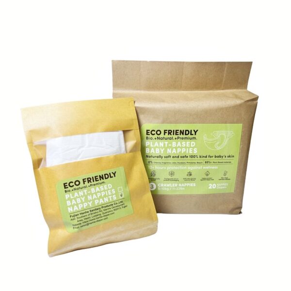 Wholesale Eco Packaging Disposable Diaper Biodegradable Disposable Bamboo Natural Organic Baby Diapers