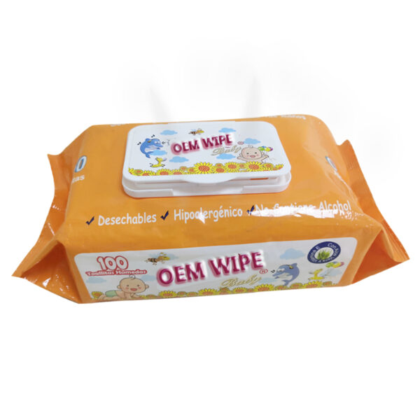 Personalized Custom Sensitive Newborn Disposable Wet Wipes for Baby - Image 3