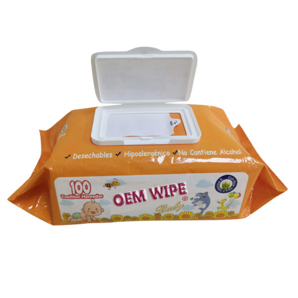 Personalized Custom Sensitive Newborn Disposable Wet Wipes for Baby - Image 2